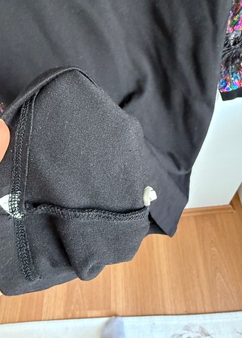 Kız Çocuk Payetli Uzun Kollu Sweatshirt Elbise - Görsel 8