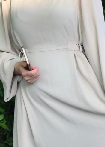 Diğer Bej Uzun Kollu Kadın Elbise