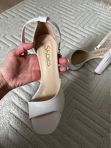 Beyaz Platform Topuklu Gelin Ayakkabısı - Görsel 4