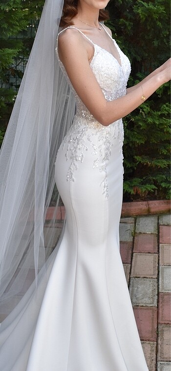 İZ Wedding House Balık Model Gelinlik - Görsel 6