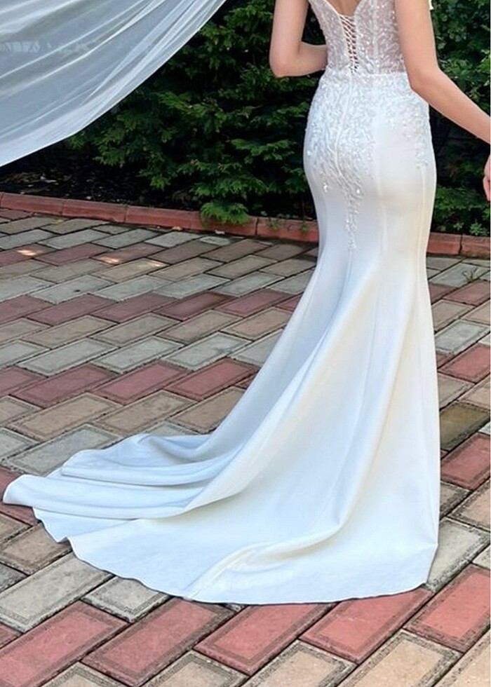 İZ Wedding House Balık Model Gelinlik - Görsel 3