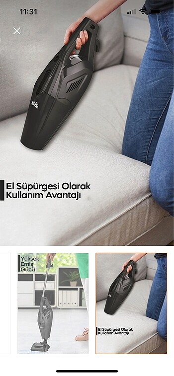  Beden Renk Kablolu dikey süpürge