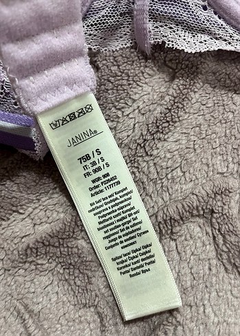 Mor Çiçek Desenli Sütyen - Görsel 2