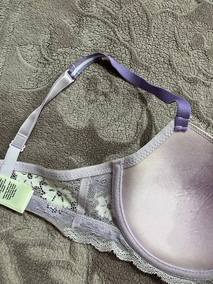 Mor Çiçek Desenli Sütyen - Görsel 4