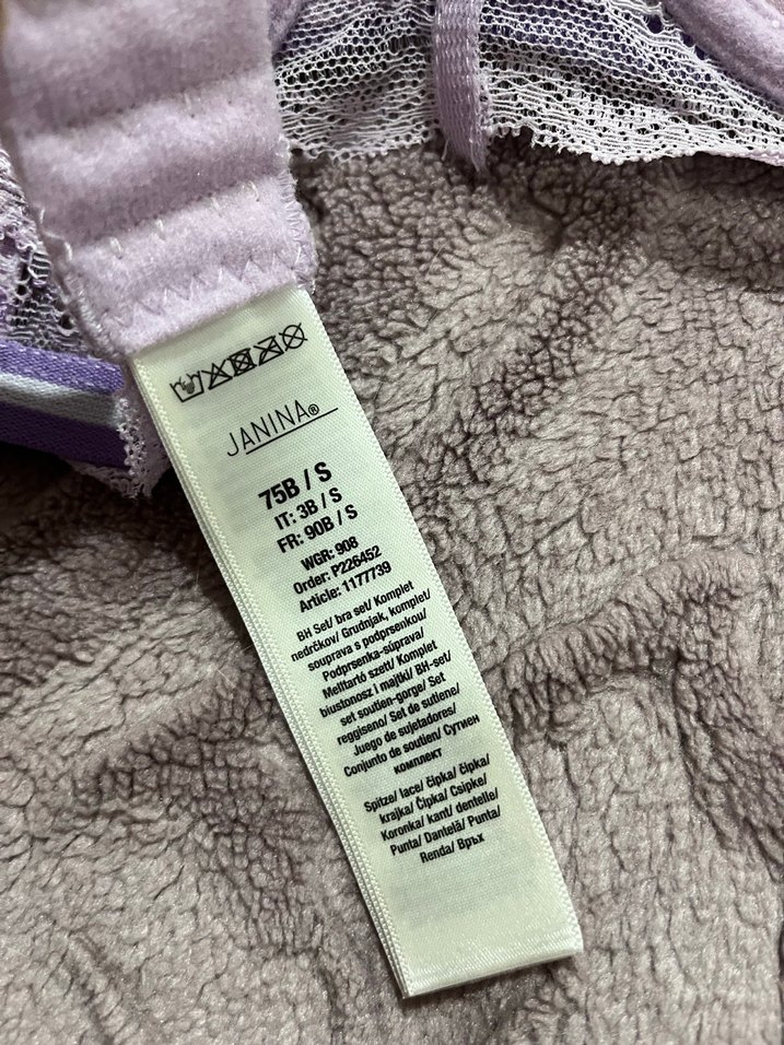 Mor Çiçek Desenli Sütyen - Görsel 2