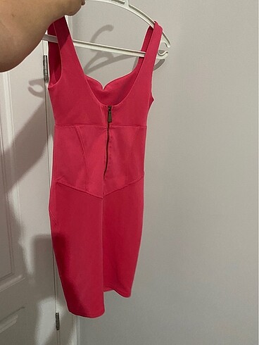 Bershka PEMBE MİNİ BERSHKA ELBİSE