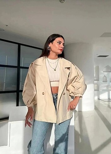 xl Beden KISA TRENÇKOT