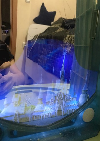 Mavi yeşil cocuk  makyaj masası müzikli - Görsel 9