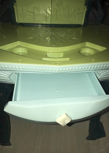 Mavi yeşil cocuk  makyaj masası müzikli - Görsel 8