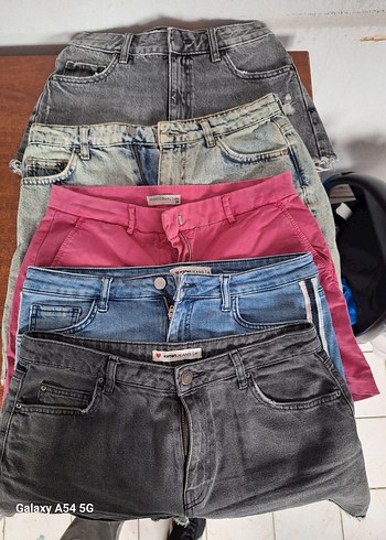 38 Beden siyah Renk Siyah Mini Kadın Denim Şort