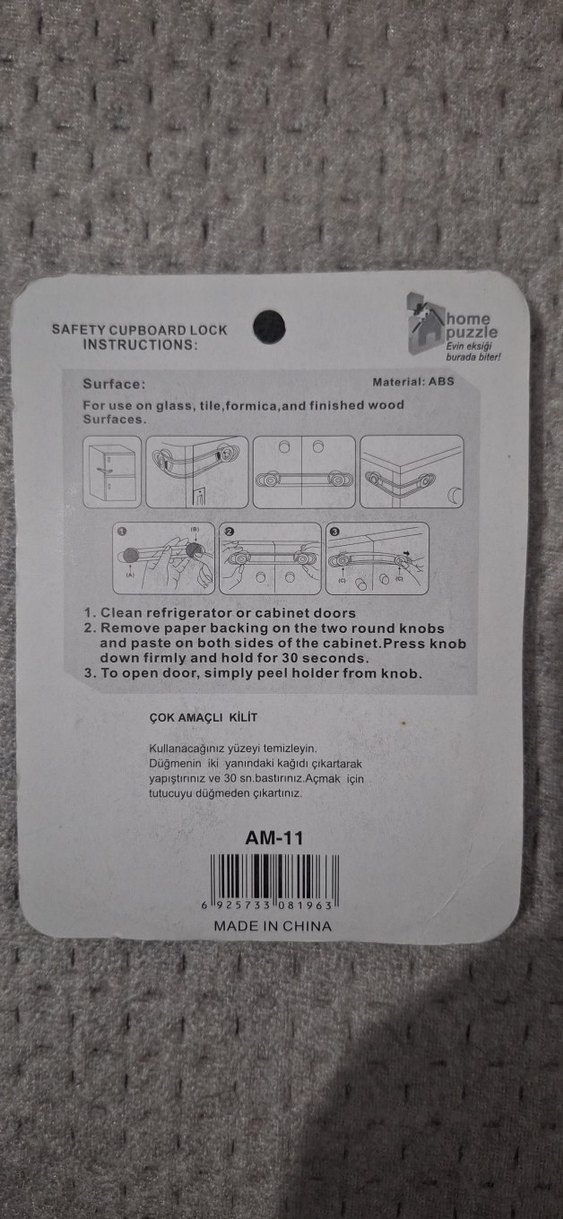 Çocuk Güvenlik Kilidi 4'lü Set - Görsel 2