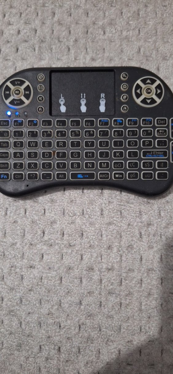 Kompakt Siyah Arkadan Aydınlatmalı Mini Klavye - Görsel 2