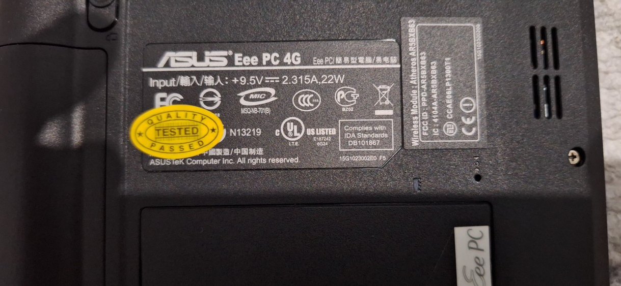 Asus intel inside Eee pc 4g - Görsel 5