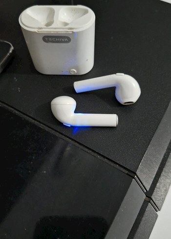 TECHIVA Beyaz Bluetooth Kablosuz Kulaklık - Görsel 2