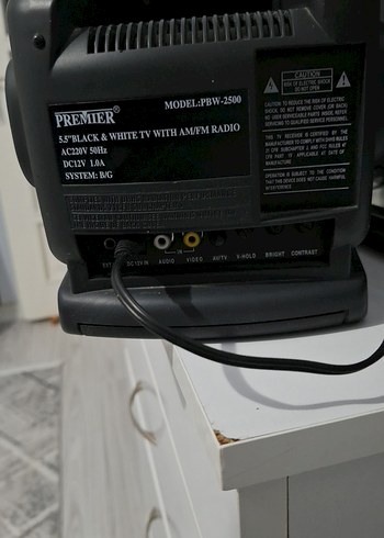 PREMIER Siyah Mini Televizyon Radyo - Görsel 3