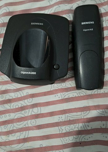 Siyah Siemens Gigaset A200 Kablosuz Telefon - Görsel 4