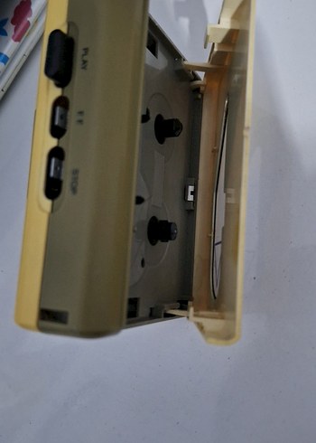 Euromatic walkman Sarı Stereo Kaset Çalar - Görsel 3