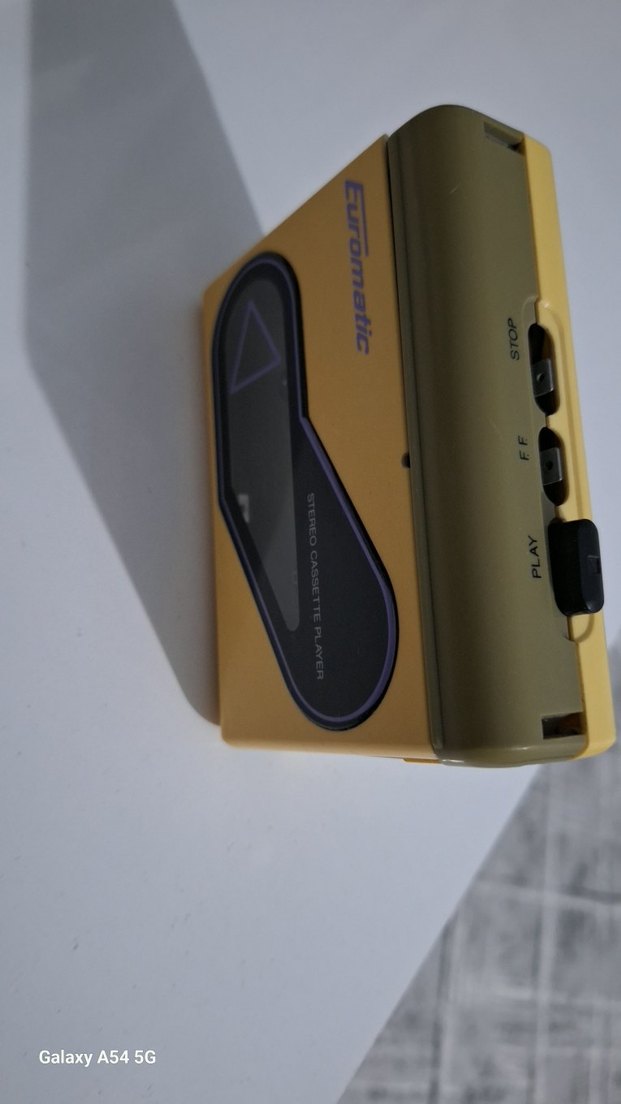 Euromatic walkman Sarı Stereo Kaset Çalar - Görsel 2