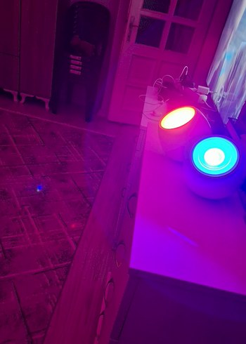 2 adet renkli LED  Lambası - Görsel 3