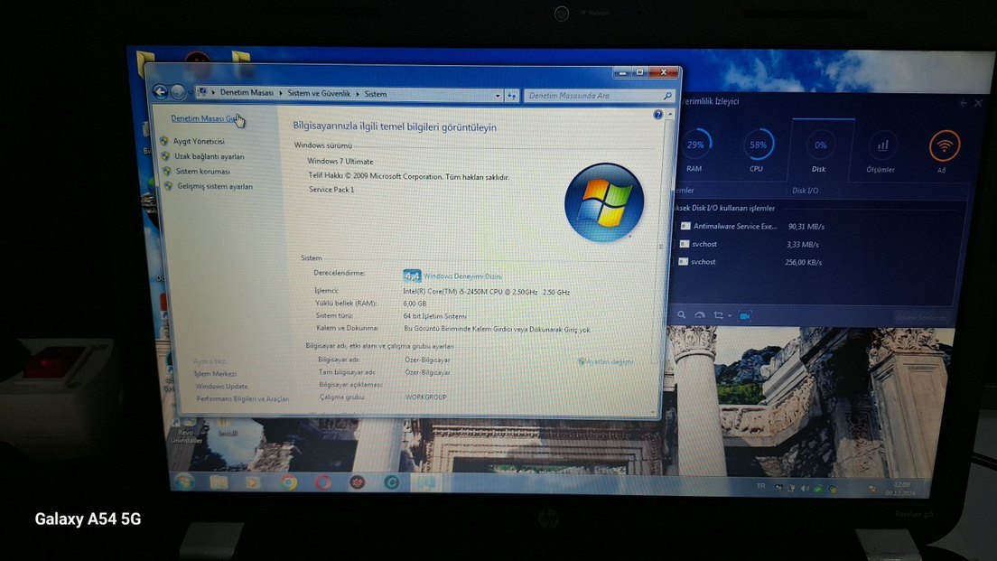 HP intel inside core Laptop Bilgisayar - Görsel 2