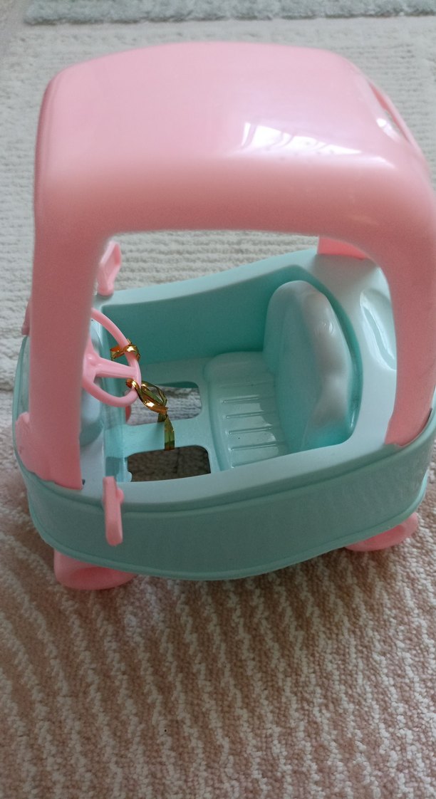 Pastel Pembe-Mavi Oyuncak Araba - Görsel 4