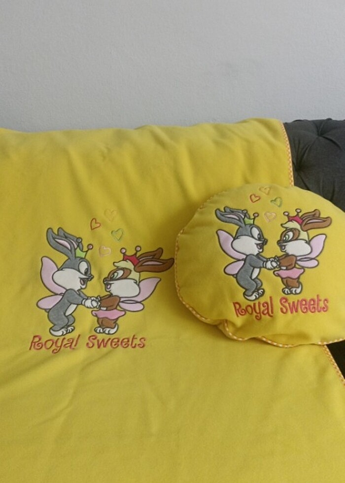 Bebek battaniye yastık seti - Görsel 2