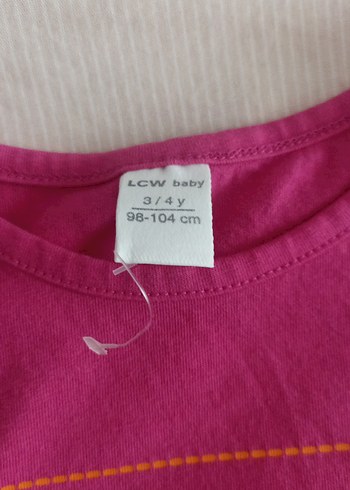 Kız Çocuk Renkli Baskılı Fırfırlı Tişört - Görsel 2