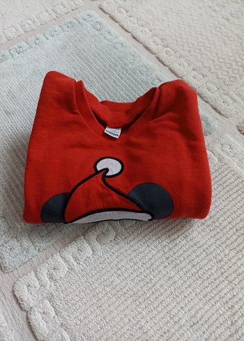 Kırmızı Erkek Çocuk Baskılı Sweatshirt - Görsel 5