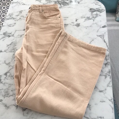 Addax krem bol paça pantolon