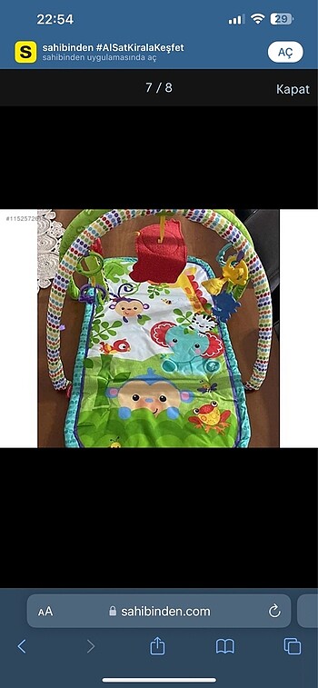 Fisher price yağmur ormanı oyun halısı