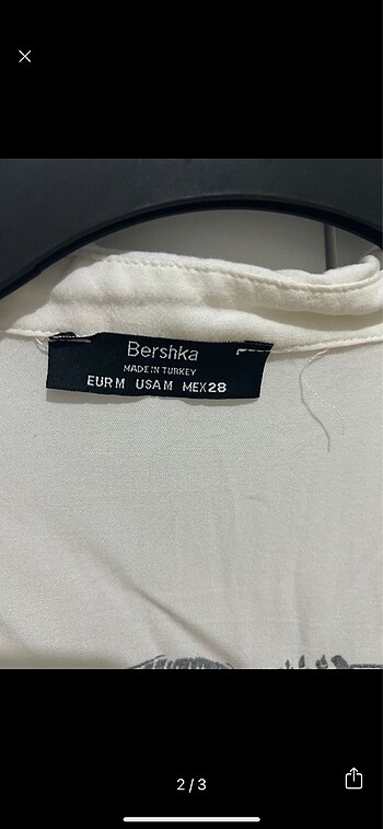 m Beden Bershka gömlek