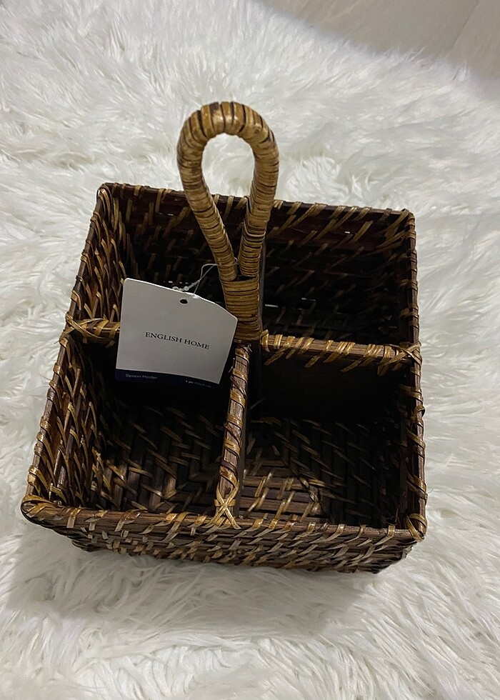 Hasır sepet kaşıklık - Görsel 4