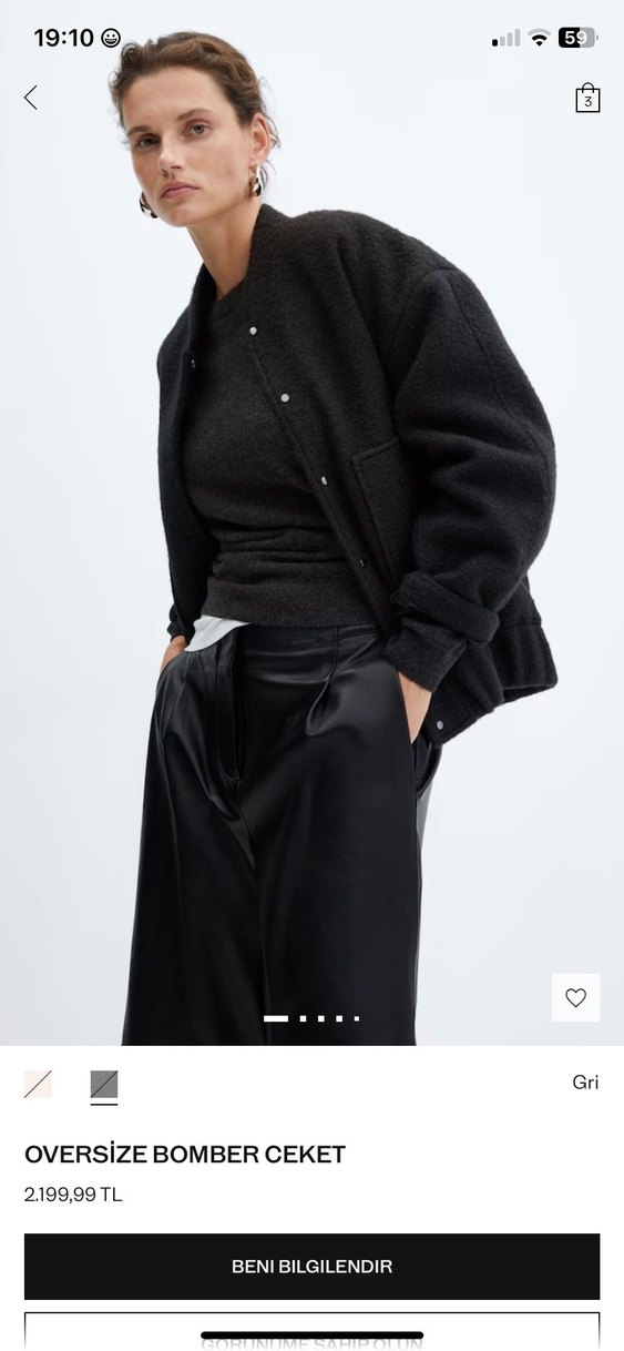 Kadın Siyah Deri Kemerli Rahat Kesim Pantolon - Görsel 5