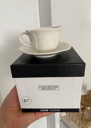 LCW Home Beyaz 2'li Kahve Fincan Takımı - Görsel 3