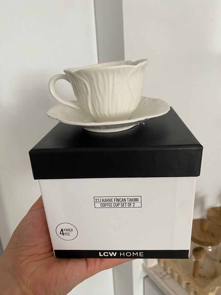 LCW Home Beyaz 2'li Kahve Fincan Takımı - Görsel 3