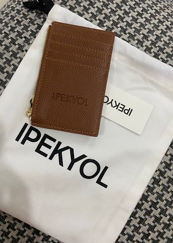 ipekyol Kahverengi Deri Kartlik