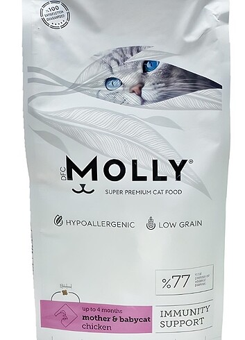 MOLLY KİTTEN MOTHER & BABYCAT KEDİ MAMASI 2 KG