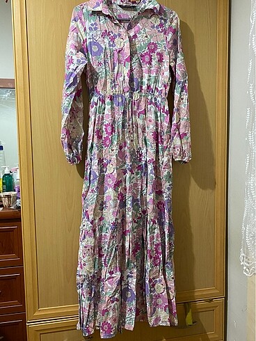 36 Beden LCW modest çiçekli elbise