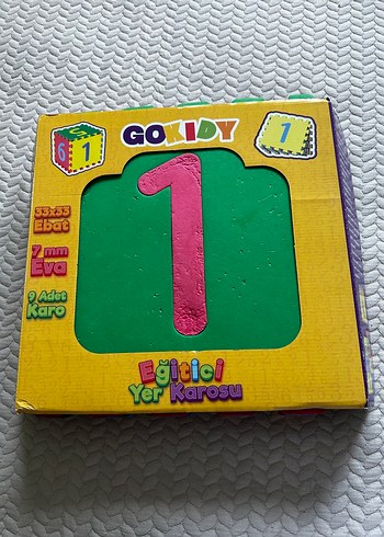 GOKIDY Eğitici Yer Karosu 9'lu Renkli Set