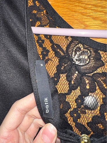 m Beden siyah Renk Batik Elbise
