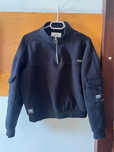 Pull and Bear Pull & Bear Fermuarlı Kazak