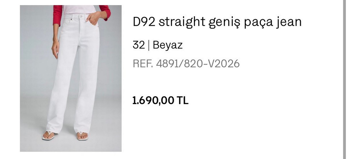 Stradivarius Beyaz Jean — görsel 2/8