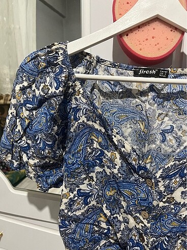 Bel detaylı kısa gömlek - Görsel 2