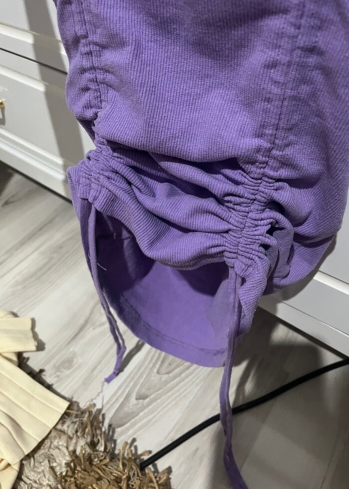 Büzgülü elbise - Görsel 2