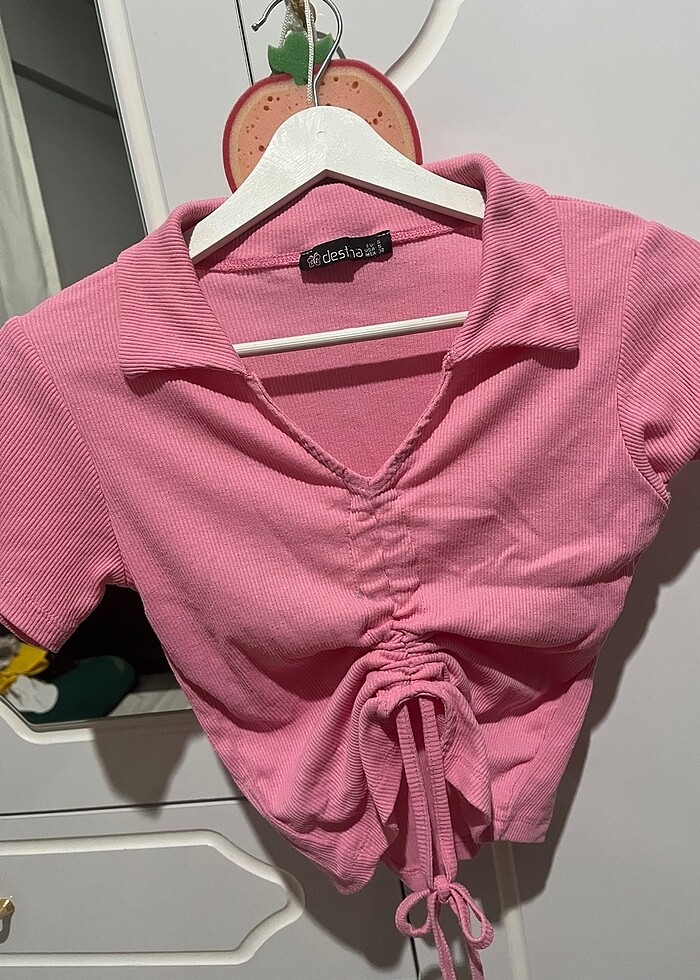 Büzgülü ayarlanabilir tişört - Görsel 2