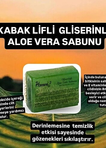Homm yosun sabunu ve aloe vera sabunu 