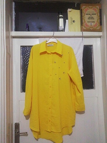 36 Beden sarı Renk Gömlek tunik