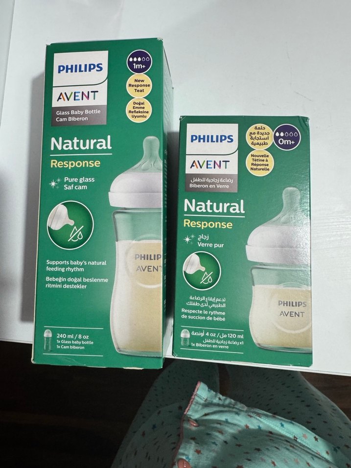 Sıfır ürün Philips avent natural cam biberon seti 2'li (240+120) - Görsel 2