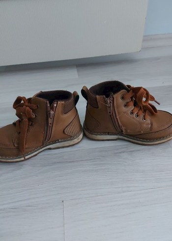 Kahverengi Deri Erkek Çocuk Botu - Görsel 3