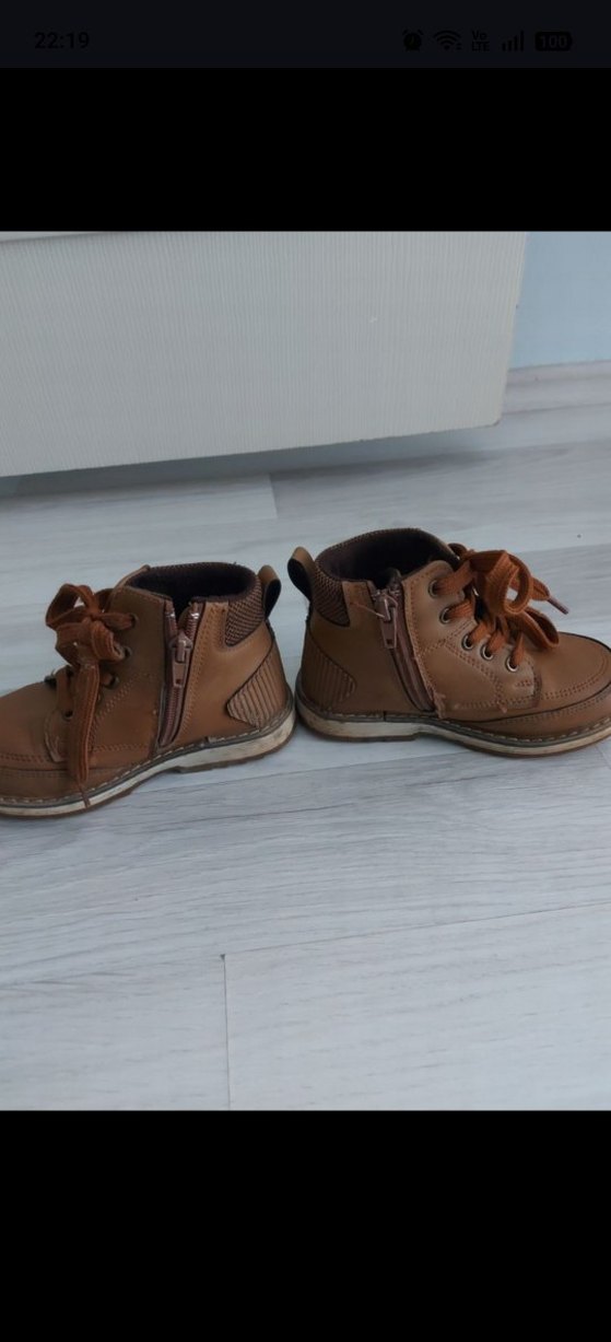 Kahverengi Deri Erkek Çocuk Botu - Görsel 3